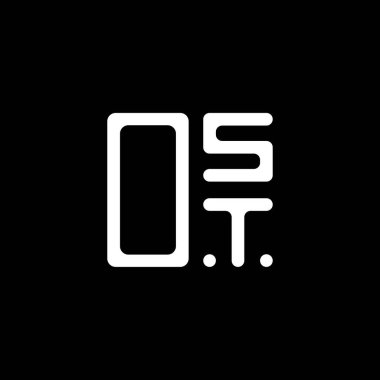 OST harf logosu yaratıcı tasarımı vektör grafik, OST basit ve modern logo. En Lüks Alfabe Tasarımı  