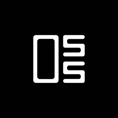 OSS harf logosu yaratıcı tasarım vektör grafik, OSS basit ve modern logo. OSS lüks alfabe tasarımı  