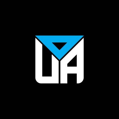 OUA harf logosu yaratıcı tasarımı vektör grafik, OUA basit ve modern logo. oua lüks bir alfabe tasarımı  