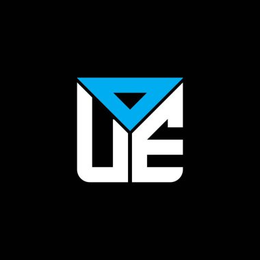OUE harfli yaratıcı logo vektör grafik, OUE basit ve modern logo. OUE lüks alfabe tasarımı  
