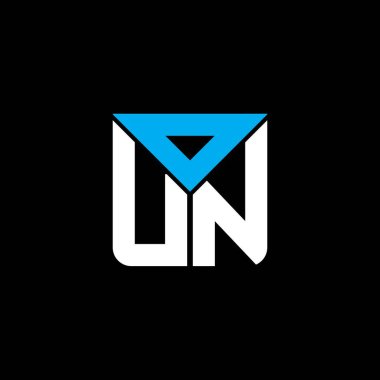 OUN harf logosu yaratıcı tasarımı vektör grafik, OUN basit ve modern logo. Lüks alfabe dizaynı  