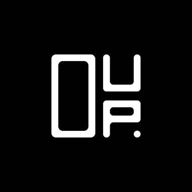 OUP harf logosu yaratıcı tasarım vektör grafik, OUP basit ve modern logo. OUP lüks alfabe tasarımı  