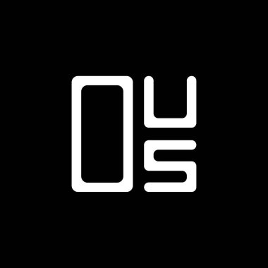 OUS harfi logo yaratıcı tasarımı vektör grafik, OUS basit ve modern logo. OUS lüks alfabe tasarımı  