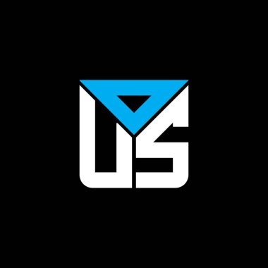 OUS harfi logo yaratıcı tasarımı vektör grafik, OUS basit ve modern logo. OUS lüks alfabe tasarımı  