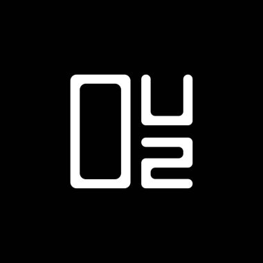 OUZ harfi yaratıcı logo tasarımı vektör grafik, OUZ basit ve modern logo. OUZ lüks alfabe tasarımı  