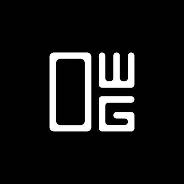 OWG harfi logo yaratıcı tasarımı vektör grafik, OWG basit ve modern logo. OWG lüks alfabe tasarımı  