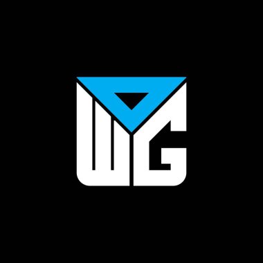 OWG harfi logo yaratıcı tasarımı vektör grafik, OWG basit ve modern logo. OWG lüks alfabe tasarımı  