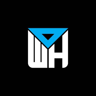 OWH harf logosu yaratıcı tasarım vektör grafik, OWH basit ve modern logo. OWH lüks alfabe tasarımı  