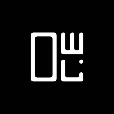 OWL harf logosu yaratıcı tasarım vektör grafik, OWL basit ve modern logo. OWL lüks alfabe tasarımı  