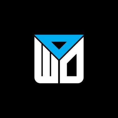 OWO harfi yaratıcı logosu vektör grafik, OWO basit ve modern logo. OWO lüks alfabe tasarımı  