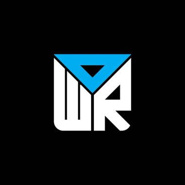 OWR harf logosu yaratıcı tasarımı vektör grafik, OWR basit ve modern logo. OWR lüks alfabe tasarımı  
