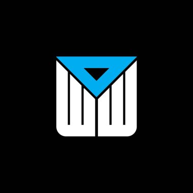 OWW harfli yaratıcı logo, vektör grafik, OWW basit ve modern logo. OWW lüks alfabe tasarımı  