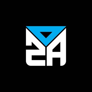 OZA harf logosu yaratıcı tasarım vektör grafik, OZA basit ve modern logo. OZA lüks alfabe tasarımı  