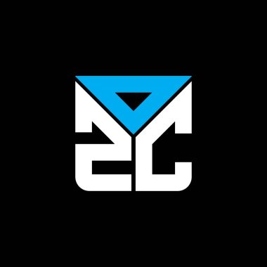 OZC harf logosu tasarımı vektör grafik, OZC basit ve modern logo. OZC lüks alfabe tasarımı  
