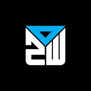 OZW harfli yaratıcı logo vektör grafik, OZW basit ve modern logo. OZW lüks alfabe tasarımı  
