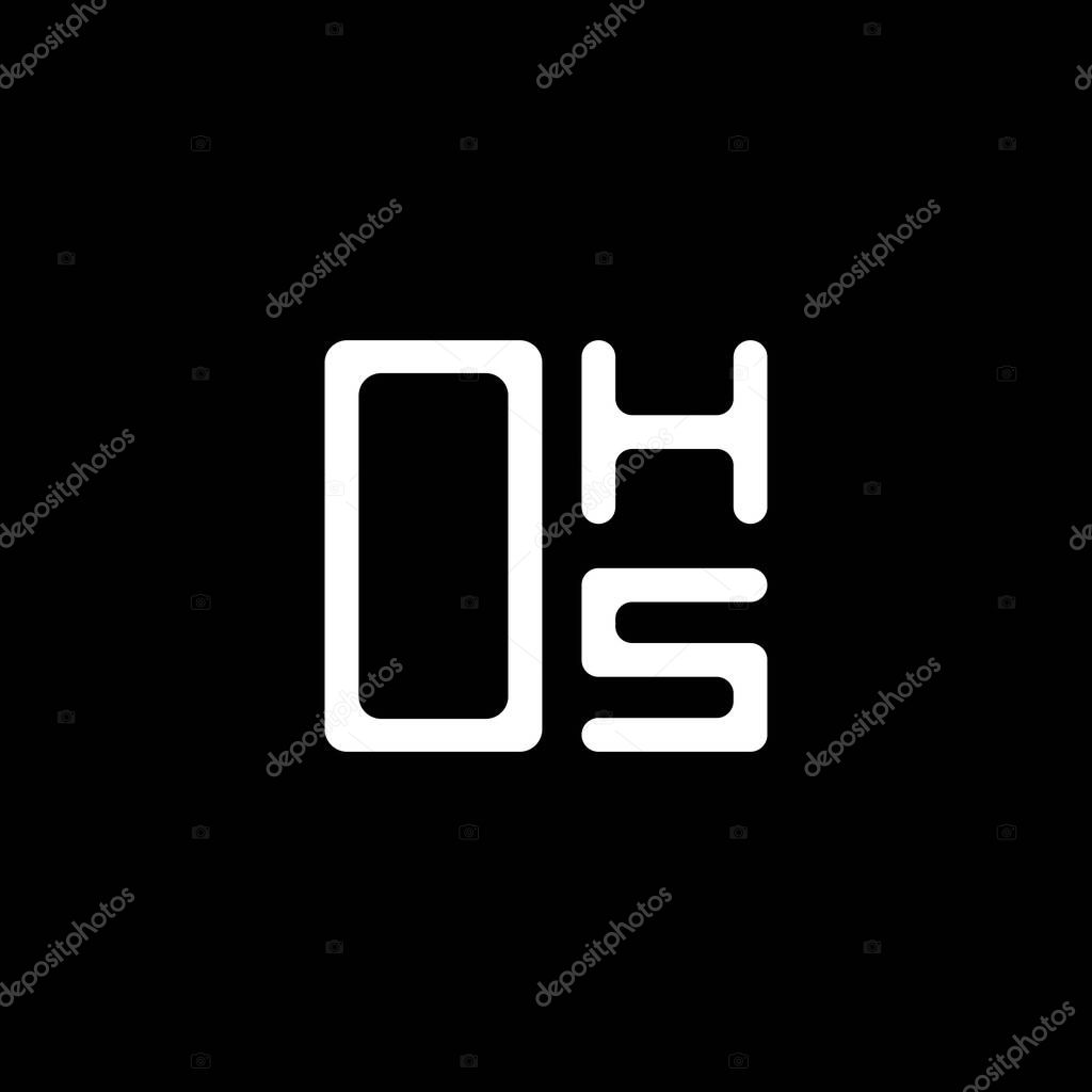 OHS letter logo creative design with vector graphic, OHS simple and modern logo. OHS luxurious alphabet design