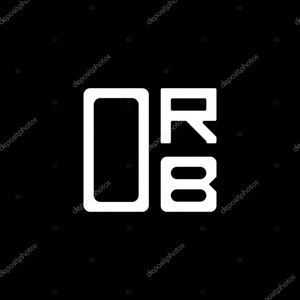 ORB letter logo creative design with vector graphic, ORB simple and modern logo. ORB luxurious alphabet design