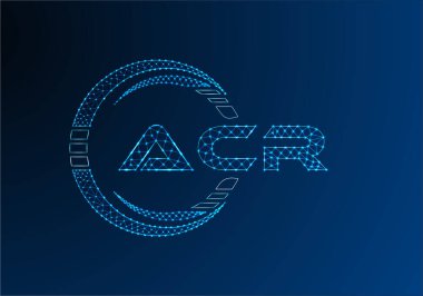 ACR düşük poli harfli logo vektör tasarımı. ACR düşük poli logo tasarımı. 