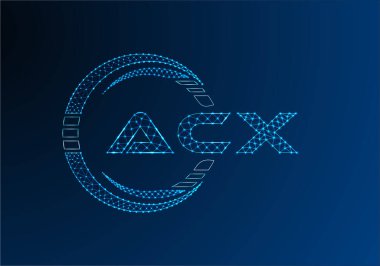 ACX düşük poli harfli logo vektör tasarımı. ACX düşük poli logo tasarımı. 