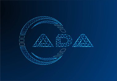 ADA düşük poli harfli logo vektör tasarımı. ADA düşük poli logo tasarımı. 