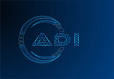 ADI düşük poli harfli logo vektör tasarımı. ADI düşük poli logo tasarımı. 