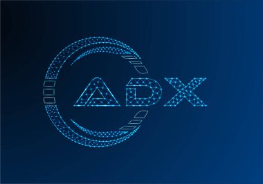 ADX düşük poli harfli logo vektör tasarımı. ADX düşük poli logo tasarımı. 
