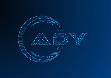 ADY düşük poli harfli logo vektör tasarımı. ADY düşük poli logo tasarımı. 