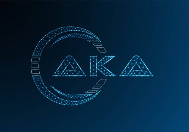 Namı diğer düşük poli harfli logo vektör tasarımı. Namı diğer düşük poli logo tasarımı. 