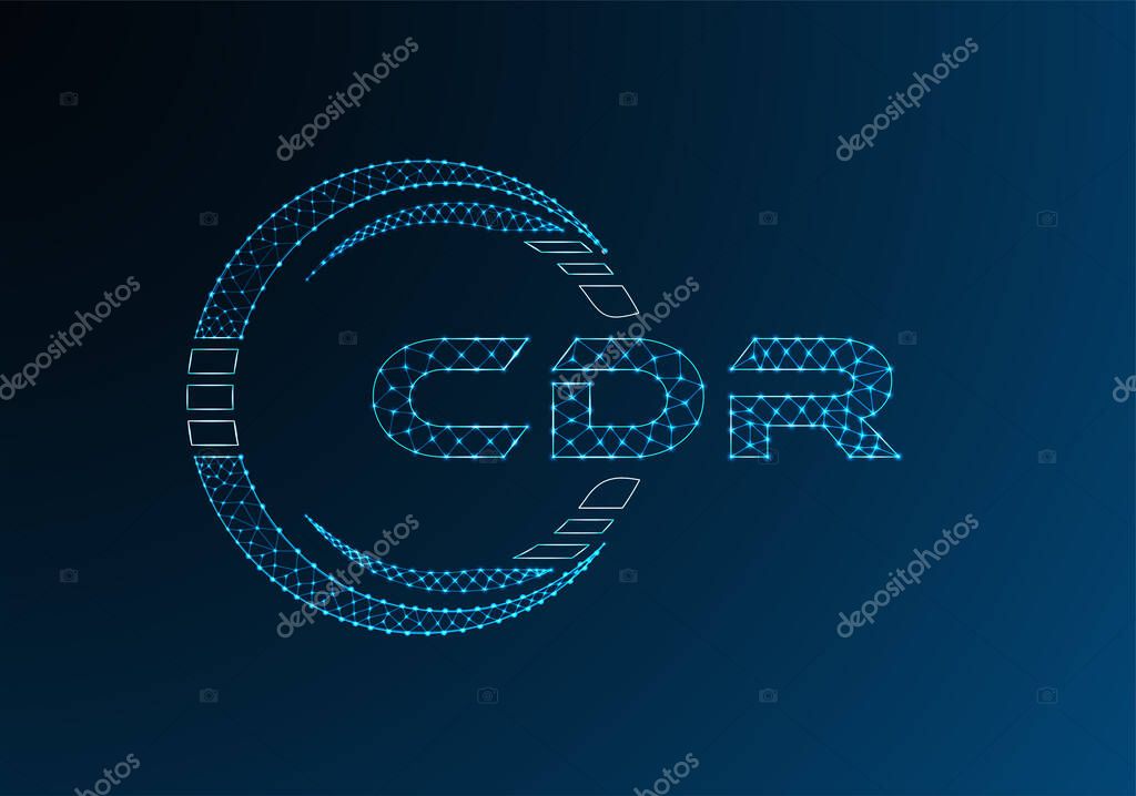 CDR low poly letter logo vector design. CDR lower poly logo design.
