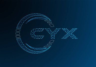 CYX düşük poli harfli logo vektör tasarımı. CYX düşük poli logo tasarımı. 