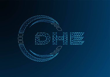 Düşük poli harfli logo vektör tasarımı. - Daha düşük polyester logo tasarımı. 