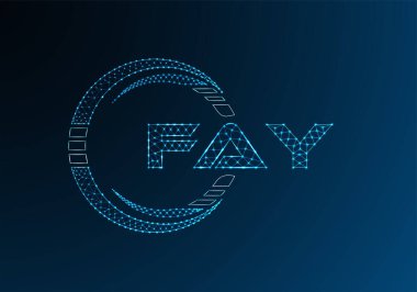 Peri düşük poli harfli logo vektör tasarımı. Peri düşük poli logo tasarımı. 