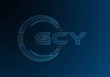 GCX düşük poli harfli logo vektör tasarımı. GCX düşük poli logo tasarımı. Düşük polyester logo.