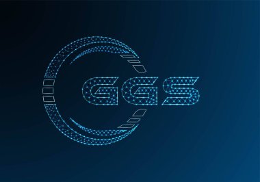 GGS düşük poli harfli logo vektör tasarımı. GGS düşük poli logo tasarımı. Düşük polyester logo.