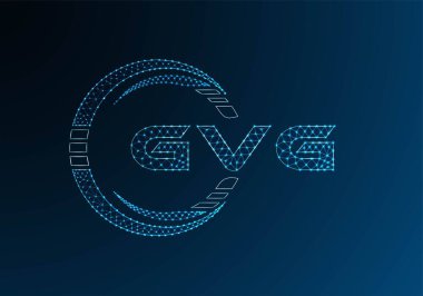 GVG düşük poli harfli logo vektör tasarımı. GVG düşük polyester logo tasarımı. Düşük polyester logo.