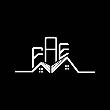 FAE emlak logosu tasarımı, FAE basit ve modern logo. FAE lüks alfabe tasarımı  