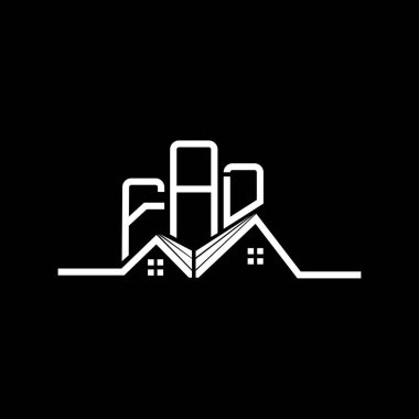 FAD Emlak Logosu Tasarımı, FAD Basit ve Modern Logo. FAD lüks alfabe tasarımı  