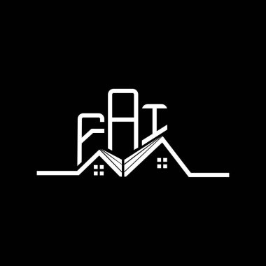 FAI Real State logo tasarımı, FAI basit ve modern logo. FAI lüks alfabe tasarımı  