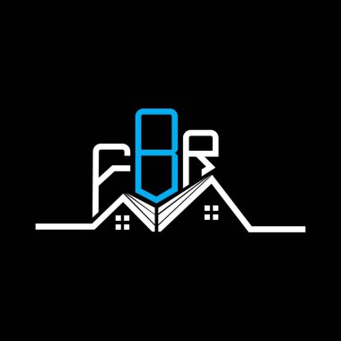FBR Real State logo tasarımı, FBR basit ve modern logo. FBR lüks alfabe tasarımı  
