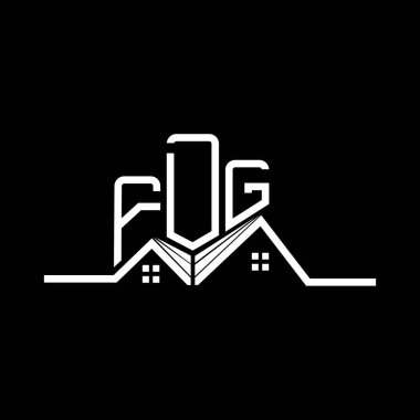 FDG Real State logo tasarımı, FDG basit ve modern logo. FDG lüks alfabe tasarımı  