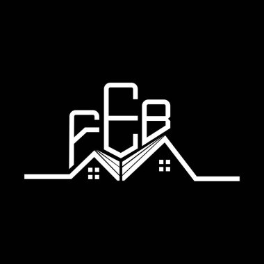 FEB emlak logosu tasarımı, FEB basit ve modern logosu. Şubat Lüks Alfabe Tasarımı  