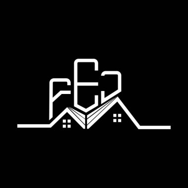 FEJ Emlak logosu tasarımı, FEJ basit ve modern logosu. FEJ lüks alfabe tasarımı  