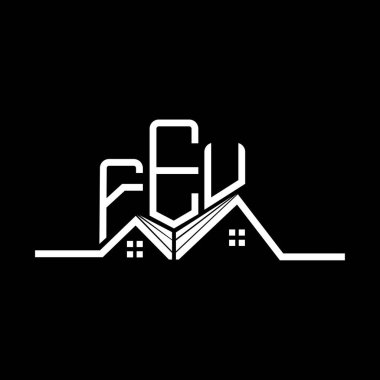 FEU Emlak Tasarımı, FEU basit ve modern logosu. FEU lüks alfabe tasarımı  