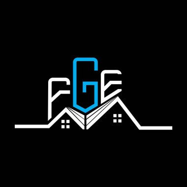 FGE Emlak Logosu Tasarımı, FGE Basit ve Modern Logo. FGE lüks alfabe tasarımı  