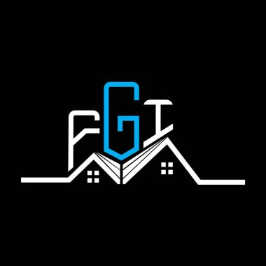 FGI Real State logo tasarımı, FGI basit ve modern logo. FGI lüks alfabe tasarımı  