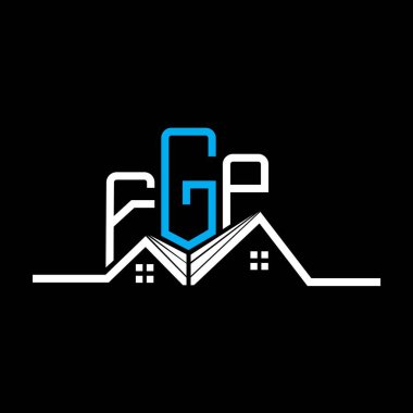 FGP Real State logo tasarımı, FGP basit ve modern logo. FGP lüks alfabe tasarımı  