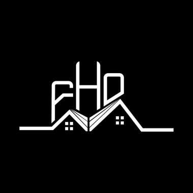 FHO Real State logo tasarımı, FHO basit ve modern logo. FHO lüks alfabe tasarımı  