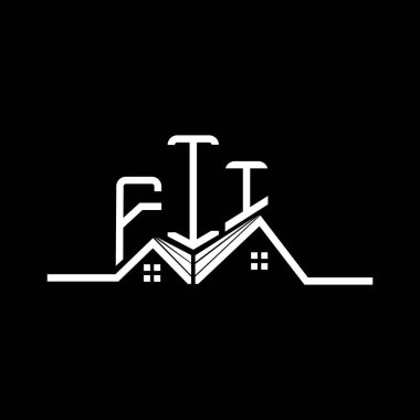 Emlak logosu tasarımı, basit ve modern logo. Lüks alfabe dizaynı  