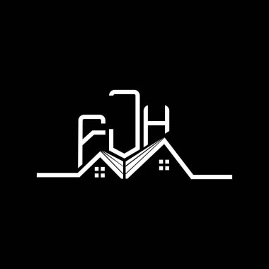 FJH Real State logo tasarımı, FJH basit ve modern logo. FJH lüks alfabe tasarımı  