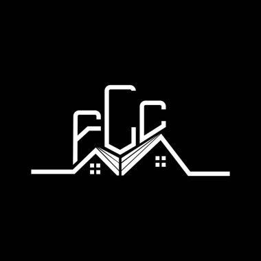 FLC Real State logo tasarımı, FLC basit ve modern logo. FLC lüks alfabe tasarımı  
